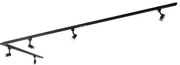 Modern fekete sínrendszer 5 spotlámpával, 1 fázisú - Jeany