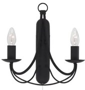 Searchlight 6342-2BK - Fali lámpa MAYPOLE 2xE14/60W/230V