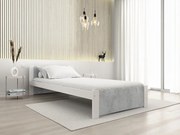 IKAROS ágy 90 x 200 cm, beton/fehér Ágyrács: Léces ágyrács, Matrac: Deluxe 10 cm matrac