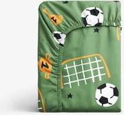 Goldea pamut gumis lepedő - futballvilág 90 x 200 cm
