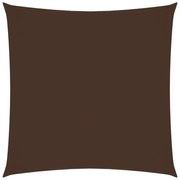 barna négyzet alakú oxford-szövet napvitorla 4,5 x 4,5 m