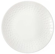 Drops fehér modern porcelán kis desszertes tányér