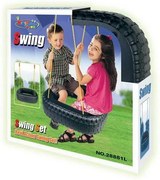 G21 játék - Gumiabroncs hinta, szögletes, fekete