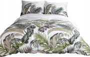 Ágynemű garnitúra 160x200 Szatén 100% Pamut mintás 1533/1 zöld szín