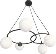 Emibig modern függeszték libra fehér fekete emi1379/5