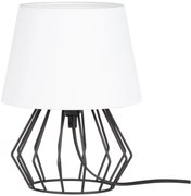 Spot-Light 7667104 - MANGOO asztali lámpa 1xE27/40W/230V fehér/fekete