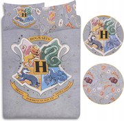 Harry Potter Roxfort szürke ágyneműhuzat garnitúra 230x220cm, kétoldalas
