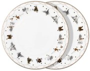 Mesétányér 25 cm, 2 db Julemorgen kollekció - Wik & Walsøe