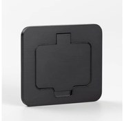 Solight 5B322B - Kültéri beépített padló aljzat IP55 fekete négyszögletes