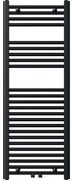 Novaservis - Fürdőszobai törölközőszárító radiátor 490W/230V, 120x45 cm, fekete, egyenes