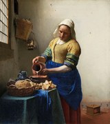 Reprodukció The Milkmaid, c.1658-60, Jan Vermeer