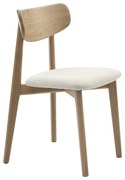 Krémszínű-natúr színű étkezőszék Elim – Unique Furniture