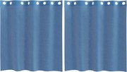 vidaXL 2 db királykék voile függönyök grommets