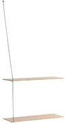 Polc "Stedge", 60 x 22 cm, 4 változat- Woud Variáns: világos tölgyfa