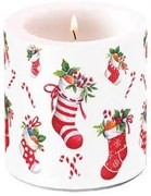 Átvilágítós gyertya Karácsonyi Zoknik kicsi