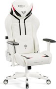 Gamer szék műbőr Normal Size, fehér-fekete: Diablo X-Ray 2.0