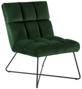 Zöld bársony fotel Alba – Actona