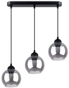 Sollux SL.1142 - Csillár zsinóron ALINO 3xE27/60W/230V fekete