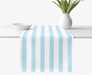 Goldea pamut asztali futó - kék csíkos 35x140 cm