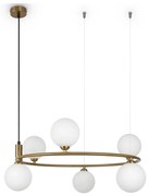 Maytoni MOD013PL-06BS1 - Csillár zsinóron RING 6xG9/25W/230V réz