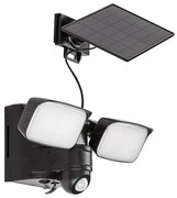 Rabalux 77091 - LESZNO LED napelemes fali lámpa 2x5W, IP54, fekete