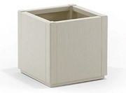 STEFANPLAST Virágcserép ETHICA téglalap alakú, fehér