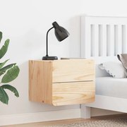 Éjjeli asztal fiókkal Barna 39 x 34 x 33 cm Tömör fenyőfa