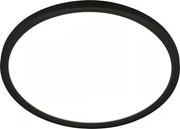 Briloner - LED fürdőszobai mennyezeti lámpa mozgásérzékelővel MOVE LED/18W/230V IP44 Ø 29 cm fekete