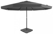 antracitszürke kültéri napernyő hordozható talppal