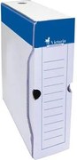 Archiválódoboz, A4, 80 mm, karton, VICTORIA OFFICE, kék-fehér (IDVAD08)