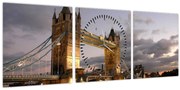 Kép - Tower Bridge éjszaka (órával) (90x30 cm)