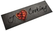 cooking feliratos mosható bársony konyhaszőnyeg 45 x 150 cm