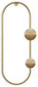 Aranyszínű fém fali fogas Dama – Kalune Design