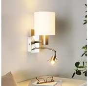 Eglo - LED Flexibilis lámpa PASTERI 1xE27/40W+LED/3,8W fehér