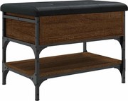 vidaXL barna tölgyszínű szerelt fa cipőtároló pad 62 x 42 x 45 cm