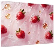 Kép - Eprek buborékokban (70x50 cm)