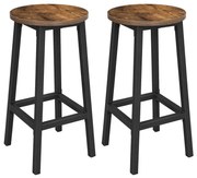 Bárszék, erős acélvázas konyhaszékek 2 db-os készlet