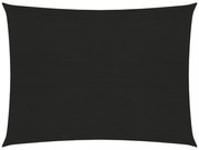 fekete HDPE napvitorla 160 g/m² 2 x 3,5 m