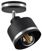 Spotlámpa WAMA 1xE27/40W/230V fekete/matt króm