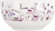 Fehér-lila porcelán leveses tálka 500 ml Louka – Orion