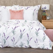 4Home Lavender pamut ágyneműhuzat, 140 x 200 cm, 70 x 90 cm, 140 x 200 cm, 70 x 90 cm