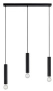 Leuchten Direkt 15618-18 - Csillár zsinóron BRUNA 3xE27/60W/230V fekete