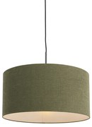 Fekete függőlámpa, zöld árnyalattal 50 cm - Combi 1