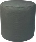 Puff kerek makalu finom plüss, kivágásokkal Sötétszürke