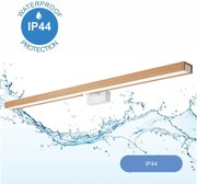 Brilagi-LED fürdőszobai tükörmegvilágítás WOODY MIRROR LED/15W/230V IP44 tölgy/fehér
