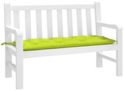 élénkzöld oxford szövet kerti padpárna 120 x 50 x 7 cm