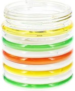 Citronella Stripes repellens gyertya, 780 g, 11 magasság 12 cm, zöld