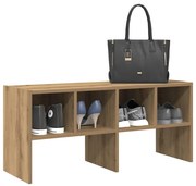 cipőtartó egymásra rakható kézműves tölgy 89,5x30x40 cm