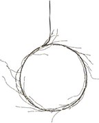 Fekete fénydekoráció karácsonyi mintával ø 24 cm Nike – Star Trading