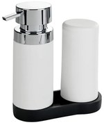 Squeeze 2 db fehér tisztítószer adagoló, alátéttel, 250 ml - Wenko